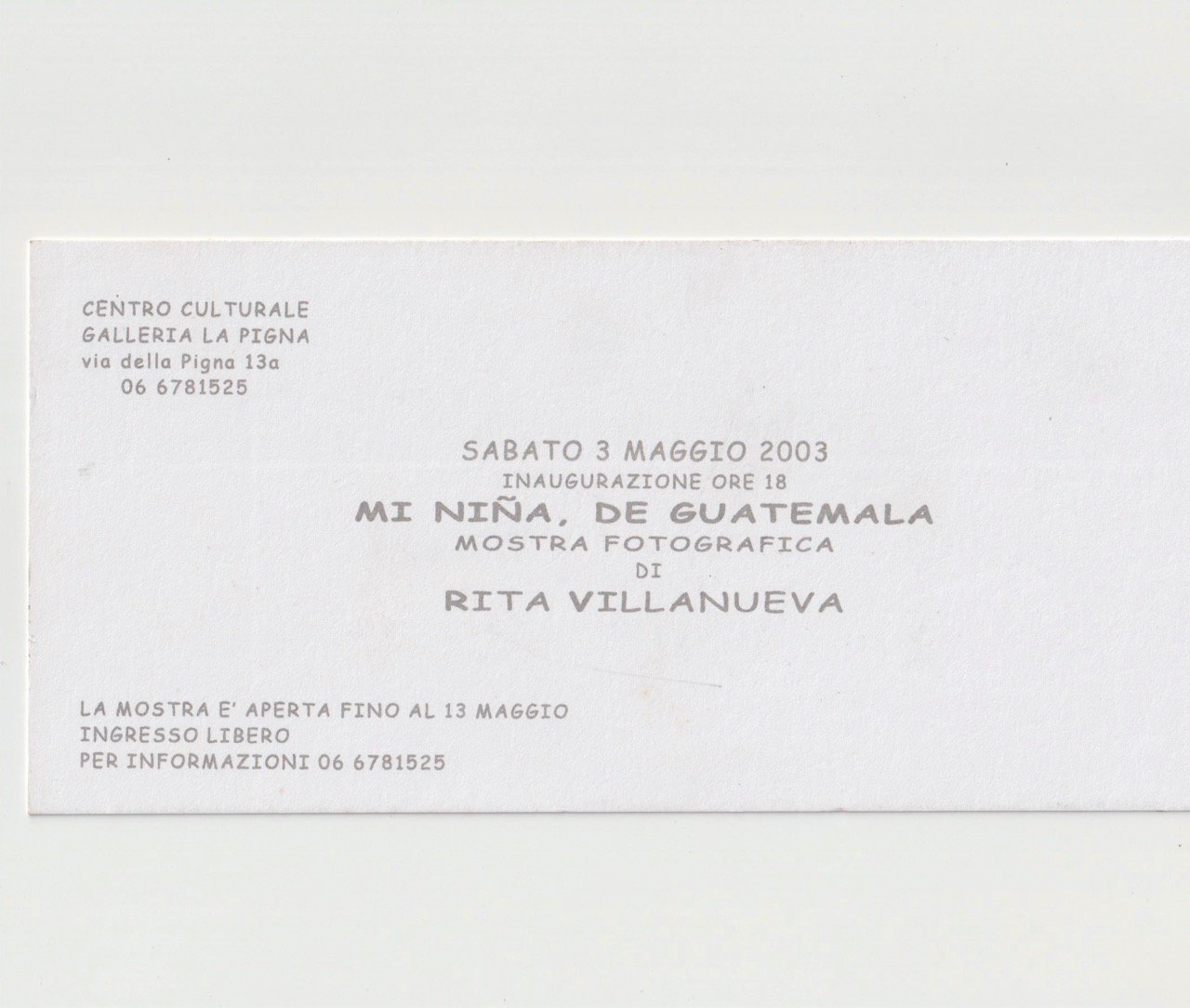 Invitación Oficial Roma