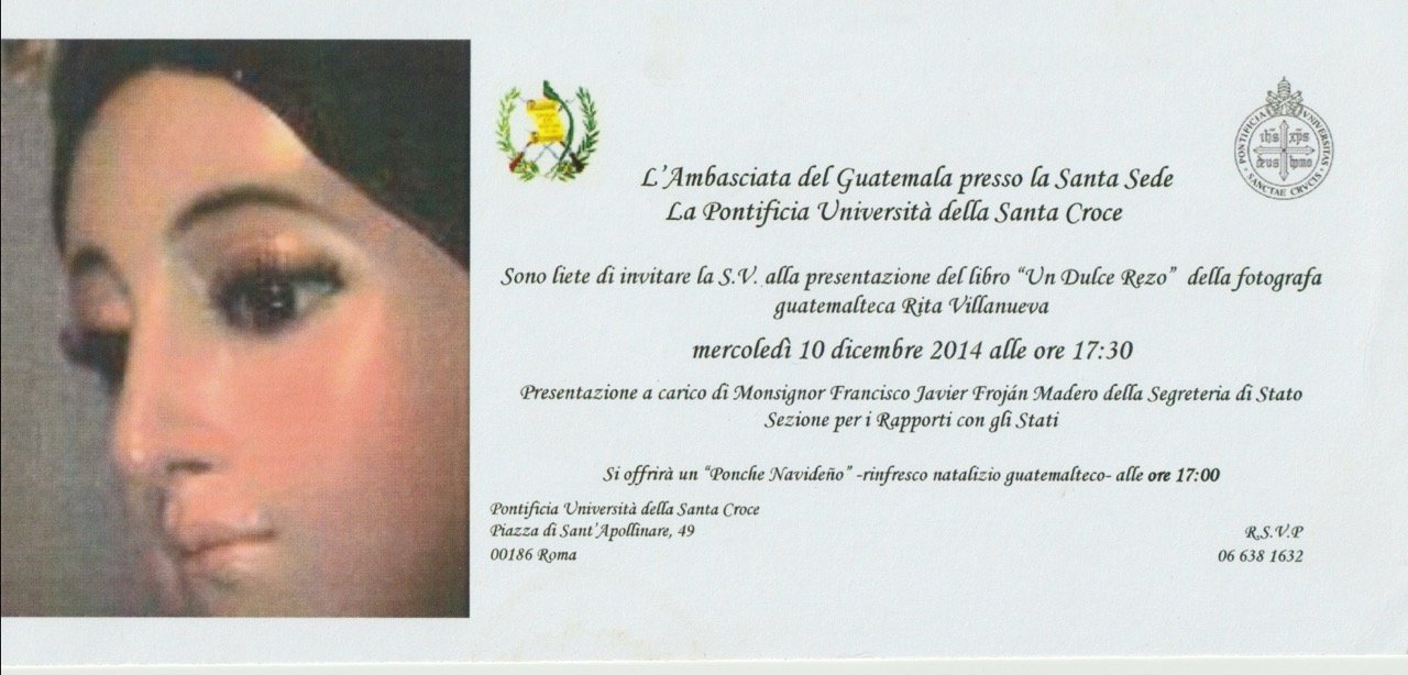 Invitación Un Dulce Rezo Vaticano