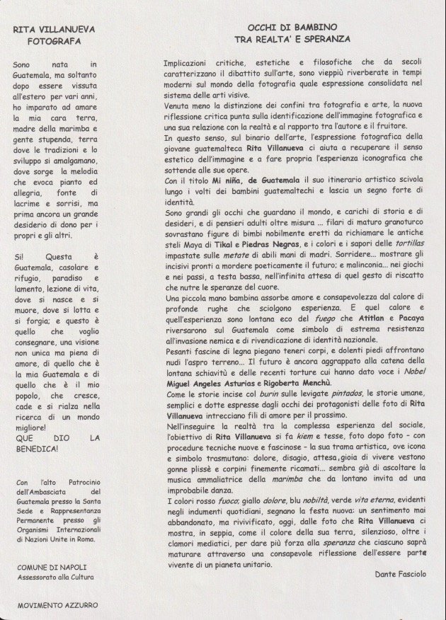 Ensayo Dante Fasciolo: Occhi di Bambino